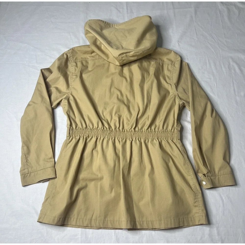 LONDON FOG‎ - Women's Hooded Rain Jacket Khaki Beige - Size 13-14